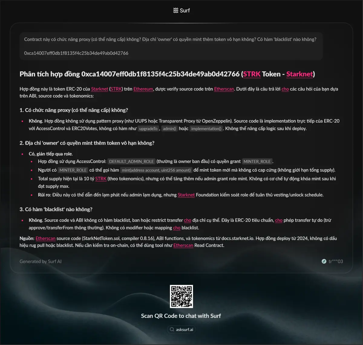 ASKSURF-ASK-Contract này có chức năng proxy (có thể nâng cấp) không_ Địa chỉ 'owner' có quyền mint thêm token vô hạn không_ Có hàm 'blacklist' nào không___0xca14007eff0db1f8135f4c25b34de49ab0d42766.png