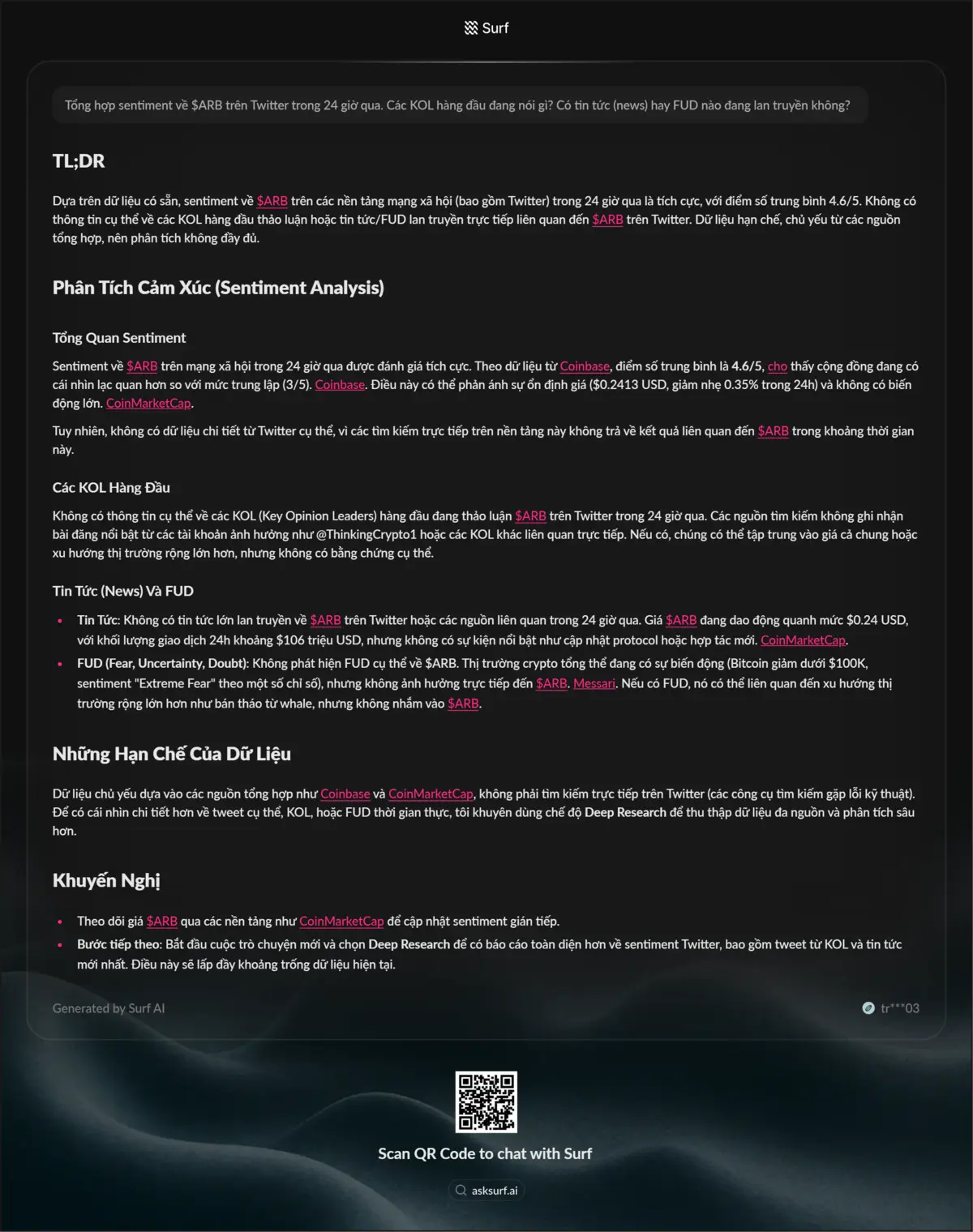 ASKSURF-ASK-Tổng hợp sentiment về $ARB trên Twitter trong 24 giờ qua. Các KOL hàng đầu đang nói gì_ Có tin tức (news) hay FUD nào đang lan truyền không_.png