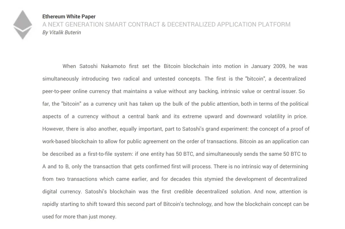 Whitepaper của Ethereum .webp