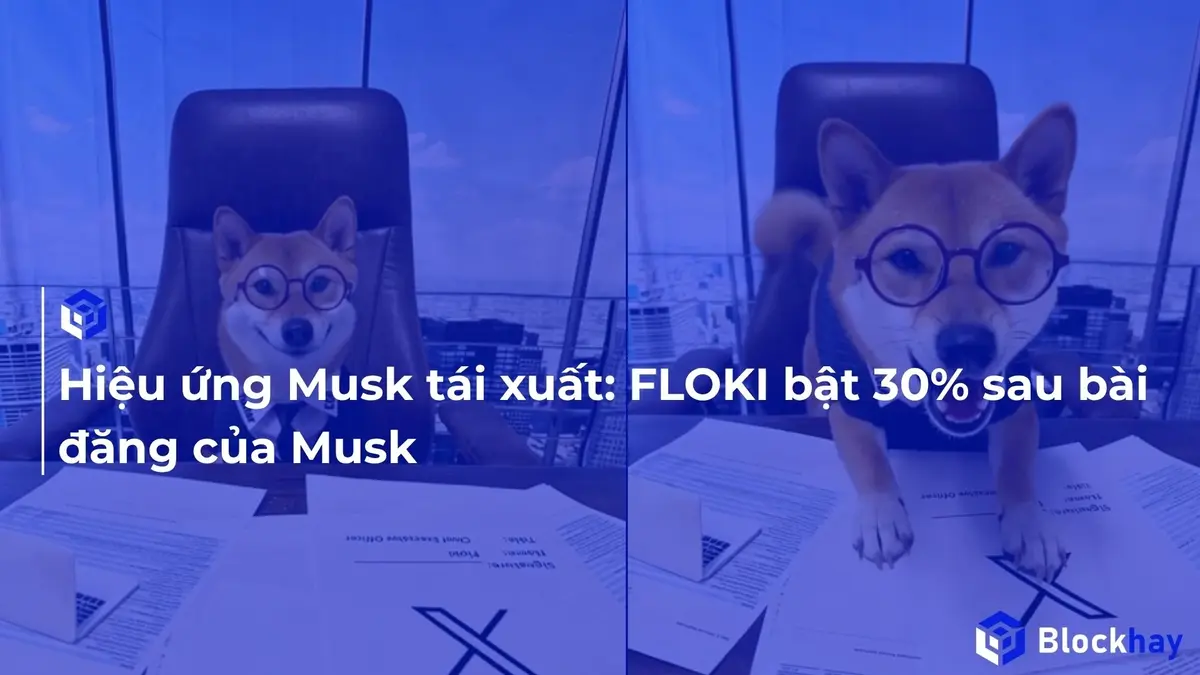 Hiệu ứng Musk tái xuất: FLOKI bật 30% sau bài đăng của Musk