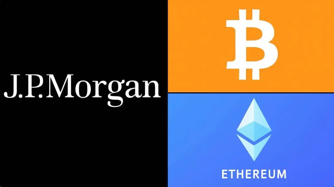 JPMorgan cho phép sử dụng Bitcoin và Ether làm tài sản thế chấp — bước tiến lớn trong chiến lược mở rộng sang crypto JPMorgan cho phép sử dụng Bitcoin và Ether làm tài sản thế chấp