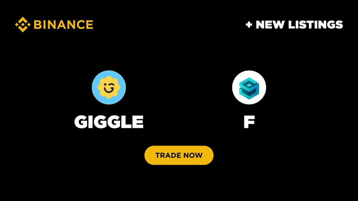 Binance niêm yết Giggle Fund (GIGGLE) và SynFutures (F) — hai token “hot” nhất tuần này Binance niêm yết Giggle Fund (GIGGLE) và SynFutures (F) — hai token “hot” nhất tuần này