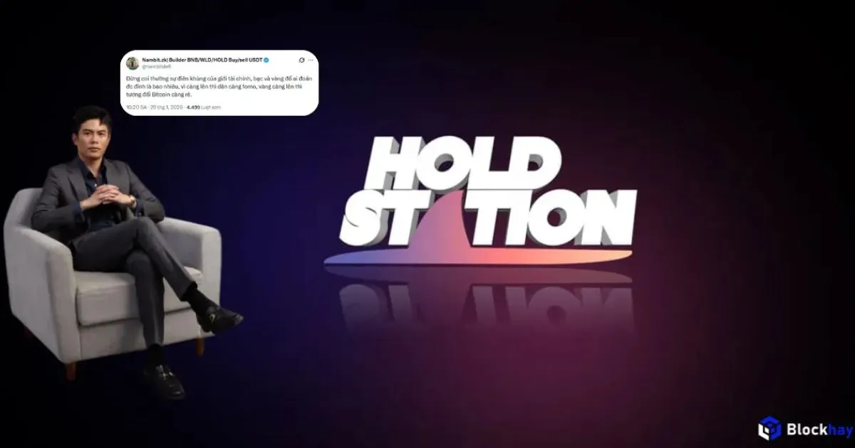 CEO Holdstation cho rằng giá vàng càng lên cao thì Bitcoin sẽ càng rẻ Blockhay