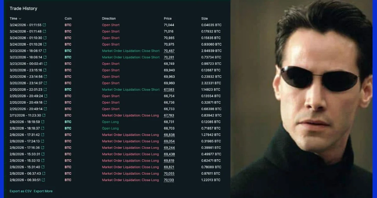 Thợ trade "đen đủi" James WynnReal  cháy khét giữa cú bật mạnh của Bitcoin lên 71.400 USD